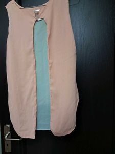 Peach &amp; Mint Open-Back Tank