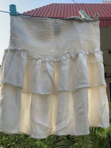 Tiered Ruffle Mini Skirt