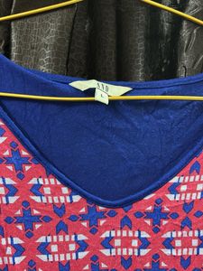 Boho Pattern V-Neck Tunic Top