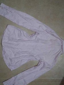 Chic Pink Striped Button-Down Shirt