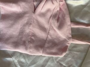 Pink Twisted Cutout Crop Top