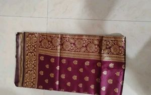 New Exquisite Red &amp; Gold Silk Saree