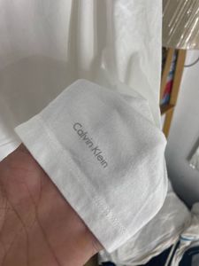 CK Classic White Crew Neck T-Shirt