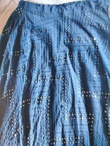 Stunning Blue Sequined Lehenga Choli
