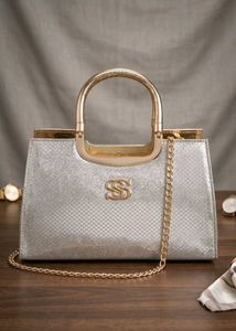 Chic Silver &amp; Gold Handbag