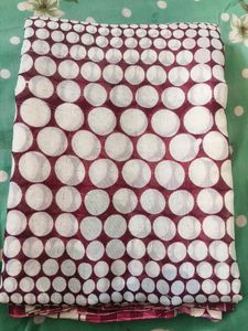 chiffon dot saree