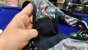 Cute Cherry Print Bra &amp; Panty Set