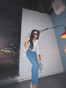 Light Wash Wide Leg Jeans