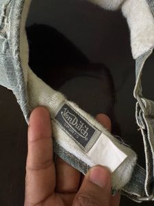Y2K Von Dutch Denim Visor Hat