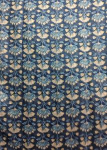 Elegant Blue Floral Print Saree