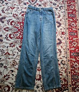 polo walk slit denim jeans
