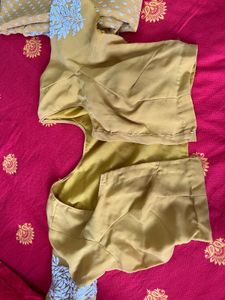 Embroidered Mustard Yellow Saree