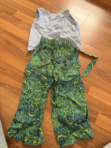 Vibrant Embroidered pants and Choli Set