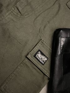 green cargo skirt
