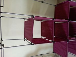 New Burgundy Fabric Wardrobe