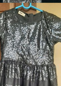 Sparkly Dark Blue Sequence Party Dresses For Girls
