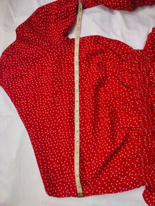 SABO Beautiful One Shoulder Polkadot Dress