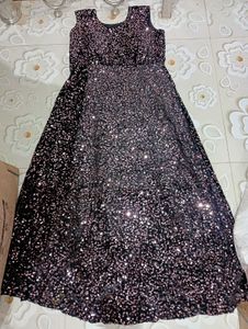 Woman Sequence Grown Party wear ( Free Size Upto L