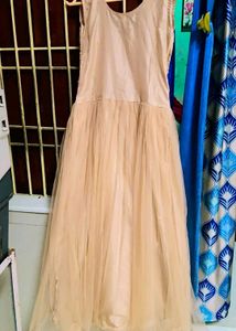 Elegant Peach Embroidered Anarkali