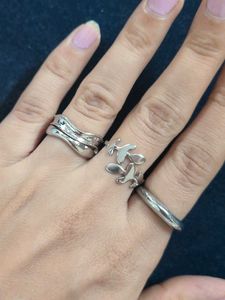 silver fancy statement rings (COMBO 1)