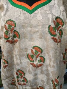 Embroidered V-Neck Blouse