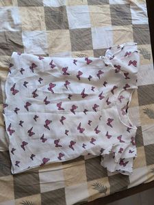 Charming Butterfly Print Top