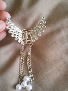 Sparkling Pearl Hair Claw Clip