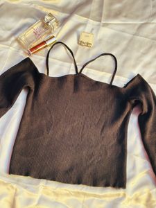 Chic Black Cold Shoulder Sweater