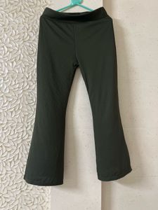 Flared Olive Green Pants