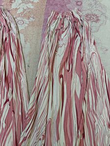 Pink Abstract Print Palazzo Pants