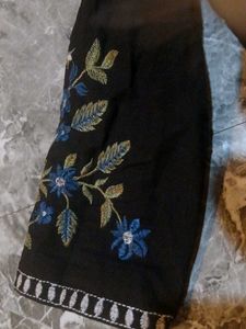 💗Embroidered Black Kurta💗