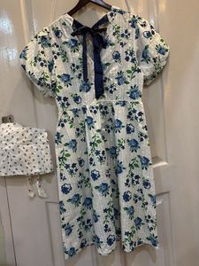 Chic Floral Puff Sleeve Dress