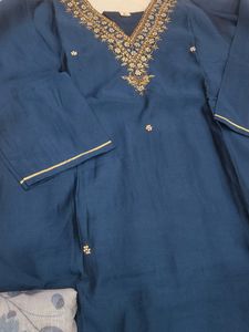 Dola Silk Suit Wid Real Mirror Work