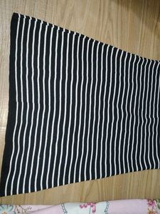 Striped Polo Neck Dress