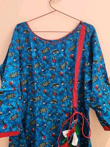 Blue Printed Kurta