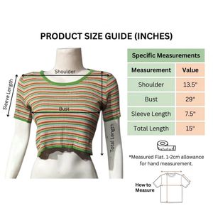 Striped Cropped T-Shirt