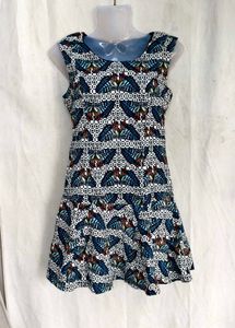 23167. Chic Butterfly Print Sleeveless Dress