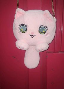 Cute Plush Cat Sling Bag