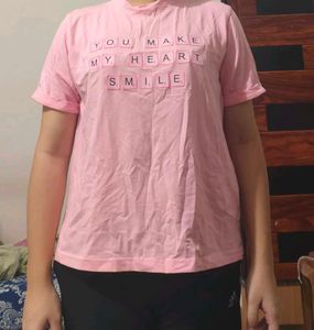 Pink Graphic T-Shirt
