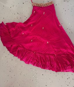 Vibrant Pink Embroidered Lehenga Choli