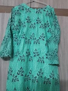 A Line Net Kurta