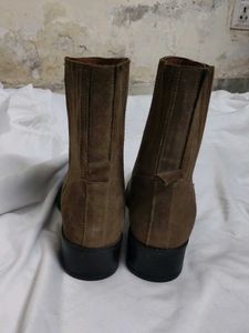 Brown Suede Ankle Boots
