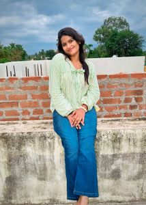 Chic Striped Tie-Neck Blouse