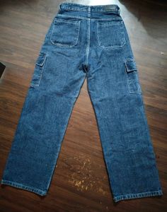 Denim Cargo Pants