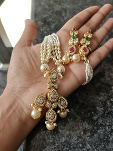 necklace with earrings