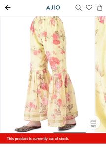 Floral Print Sharara Suit Set