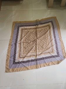 Vintage Scarf - Geometric Print