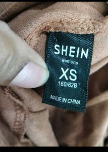 shein brown skirt