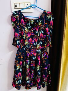 Floral Print mini Dress New