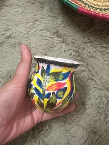 Hand-Painted Decorative Pottery Vase